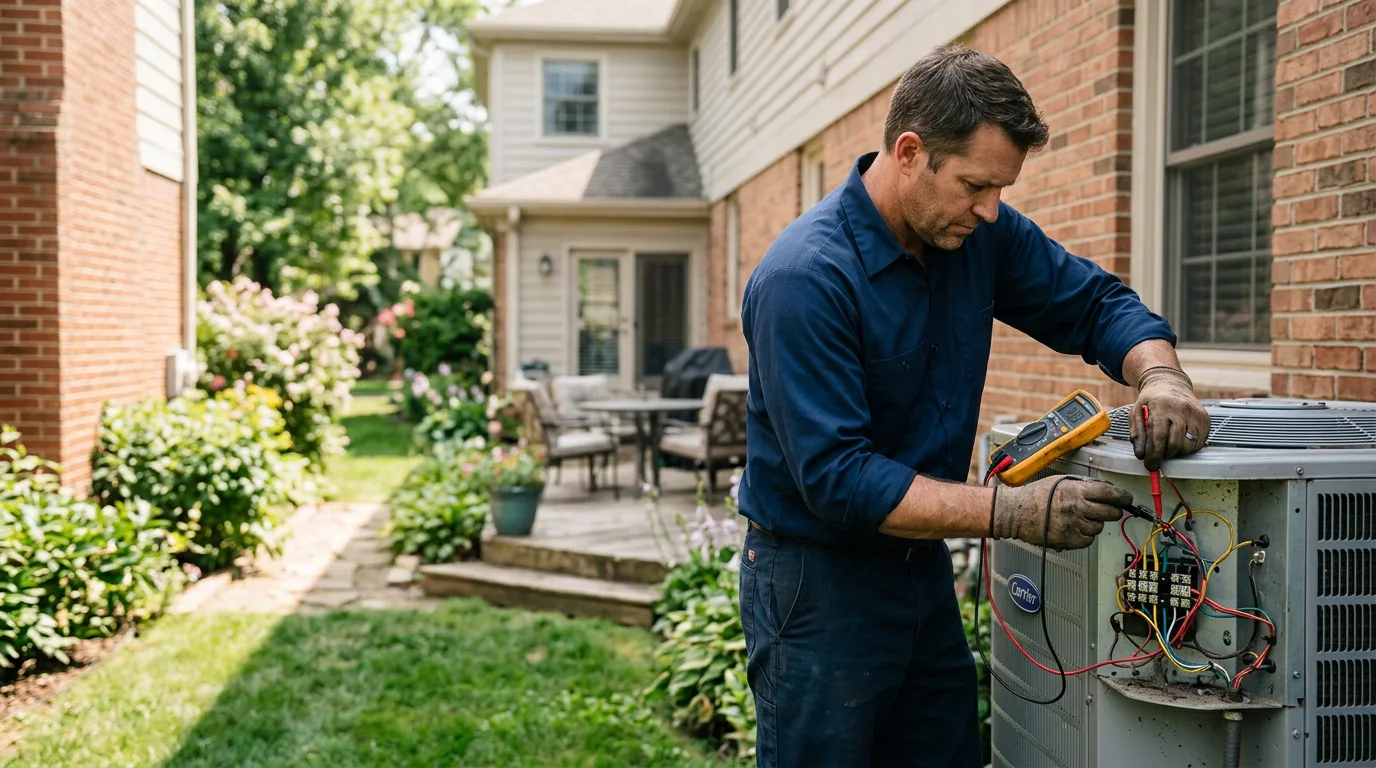 HVAC technician working near Boody, IL